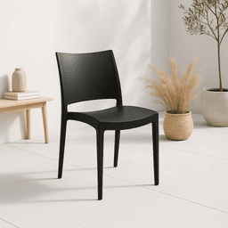 Silla de Exterior Restaurant - Negra