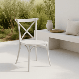 Silla Crossback - Blanca