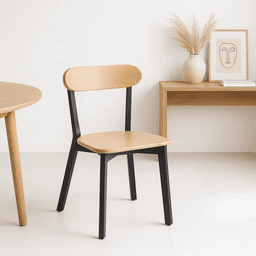 Silla Fresno de Madera - Negra (Caja de 2 unidades, precio unitario)