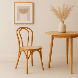 Silla Amelia Madera y Rattan