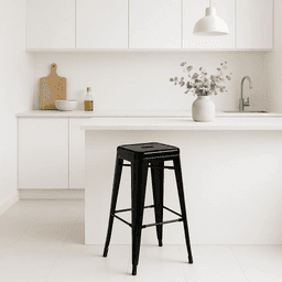 Piso Tólix Alto 77 cms sin respaldo - Negro