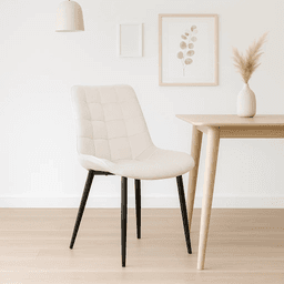 Silla Macron Terciopelo - Beige (Cajas de 4 unidades, precio unitario)