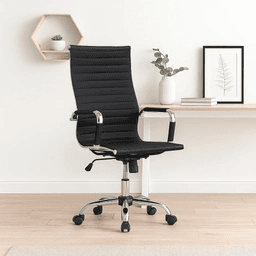 Silla Ejecutiva Luxor Cuero Sintético - Negro
